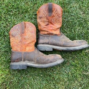 Ariat Steel Toe Work Cowboy Boots
